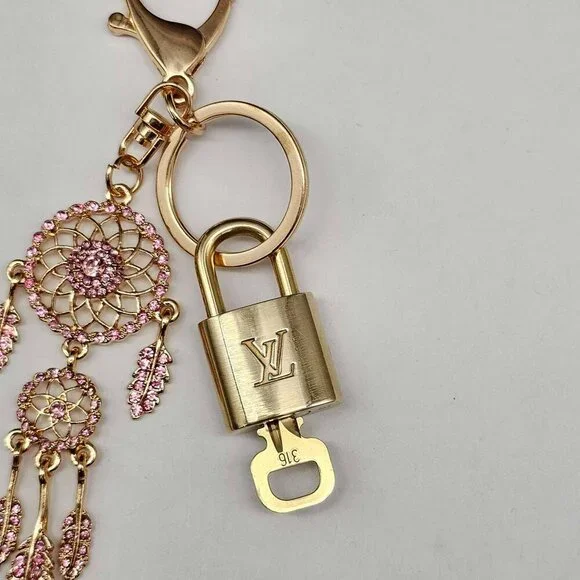 Authentic Louis Vuitton Lock & Key with unbranded Bagcharm, Keycharm, Keychain - Picture 7 of 7